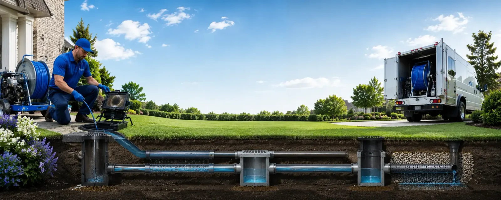 Outdoor drain cleaning information for Glen Lyn, VA